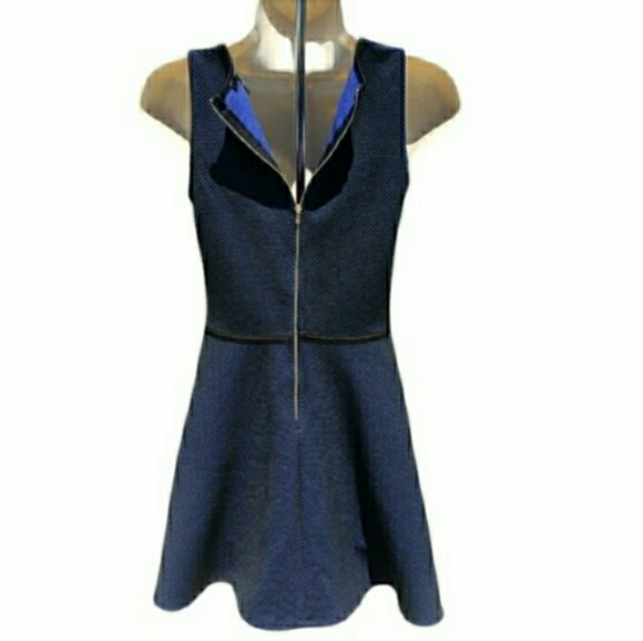 Fit Flare Tank Dress Sleeveless Stretch F21 Black Blue Small 💙 NEW - Picture 5 of 11